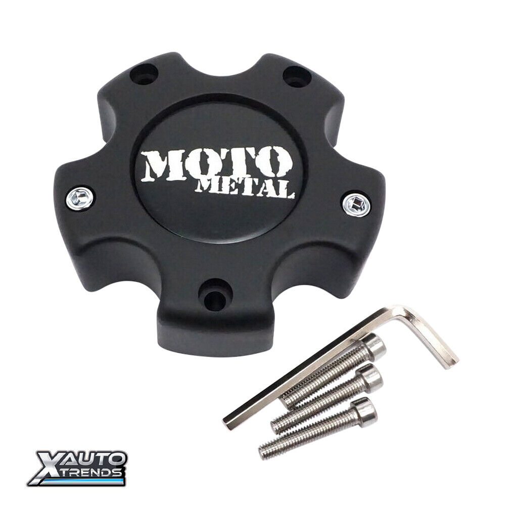 Moto Metal Wheel Center Cap Matte Black 845L121S2