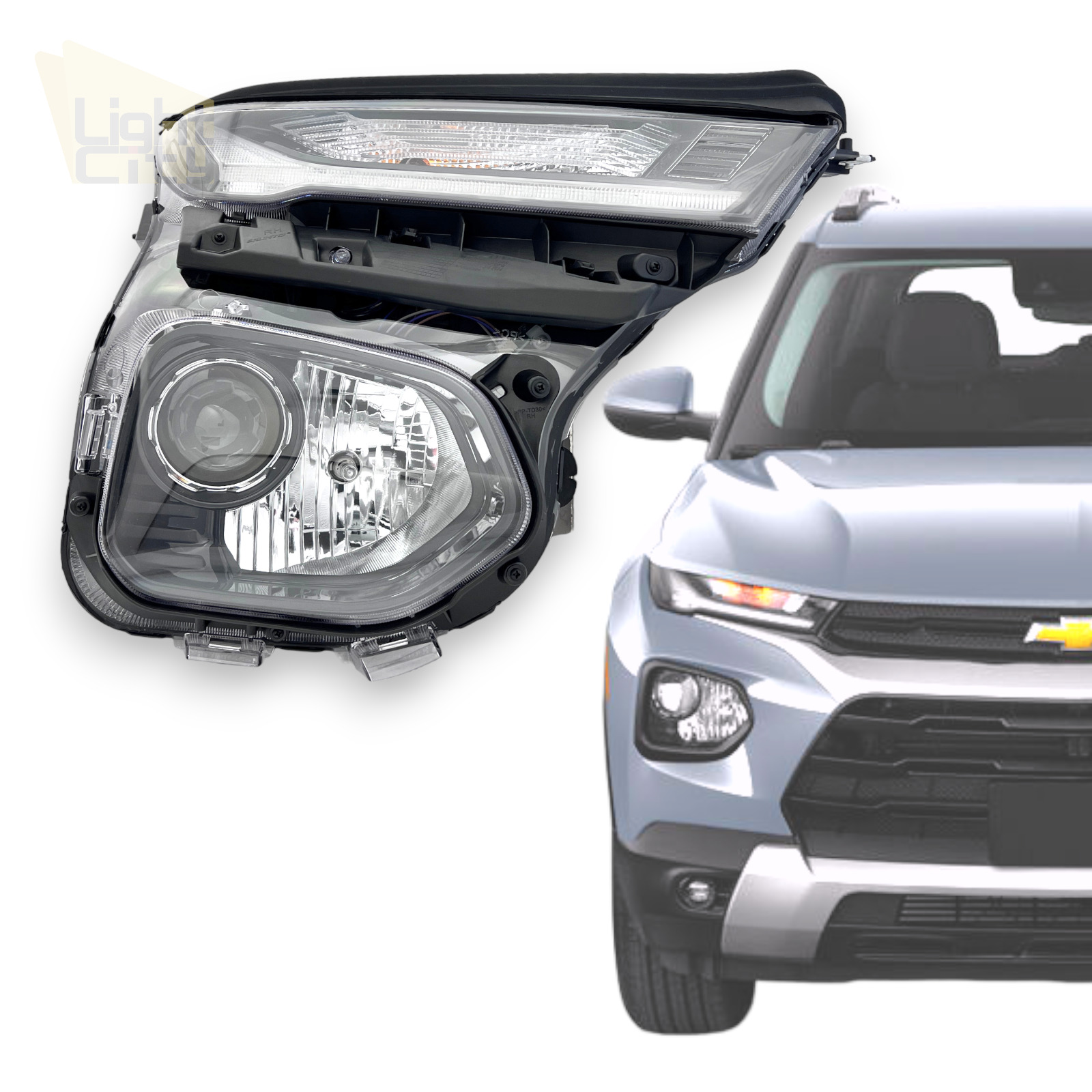 For 2021-2023 Chevy Trailblazer Passenger Side Halogen Headlight (LED DRL) RH