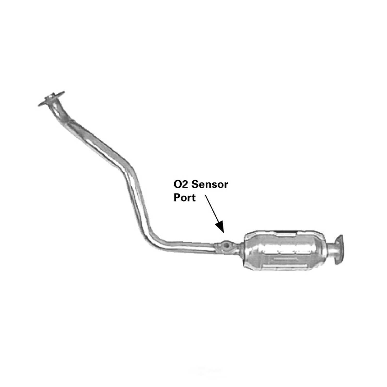 Catalytic Converter-Direct Fit Converter fits 91-92 Toyota Land Cruiser 4.0L-L6