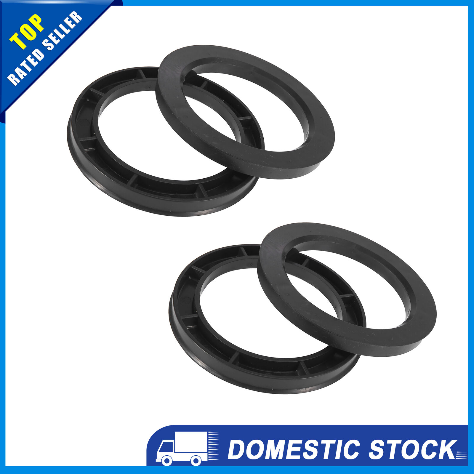 Universal 78.1mm-106mm Car Hub Centric Rings Wheel Bore Center Spacer Pack of 4