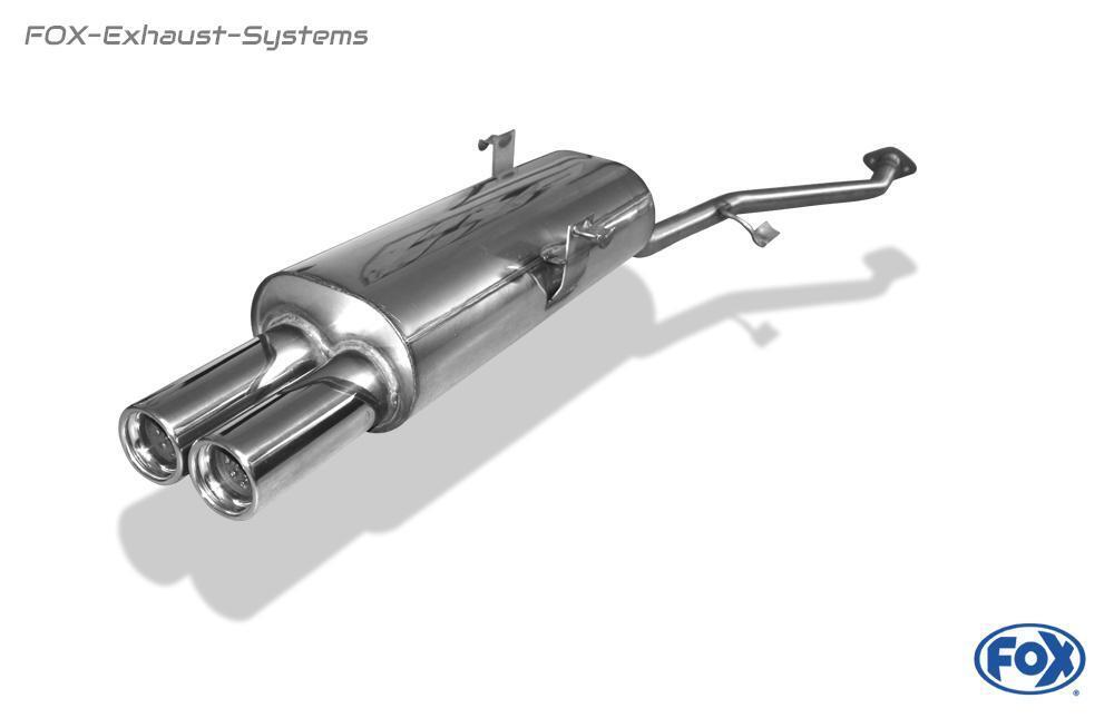Performance Exhaust System BMW 3er E30 316i 318i Saloon/Touring/Cabriolet 2x76