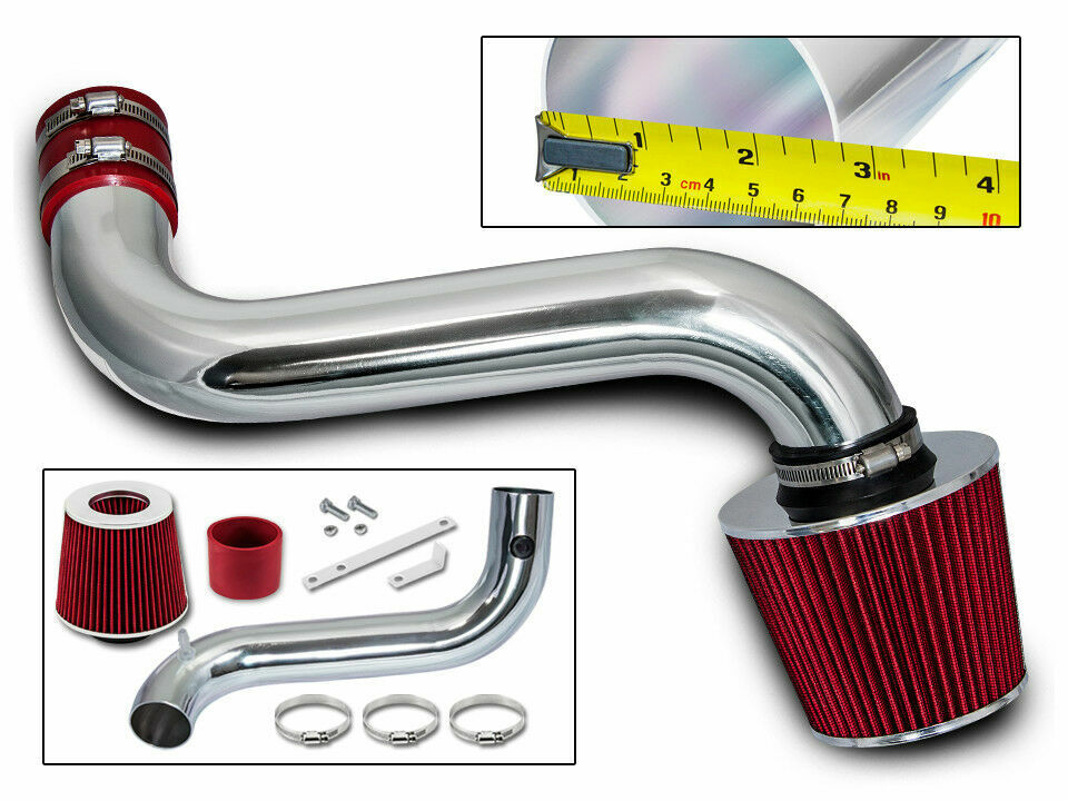 Short Ram Air Intake Kit + RED Filter For 92-95 Chevy S10 Blazer 4.3L CPI V6