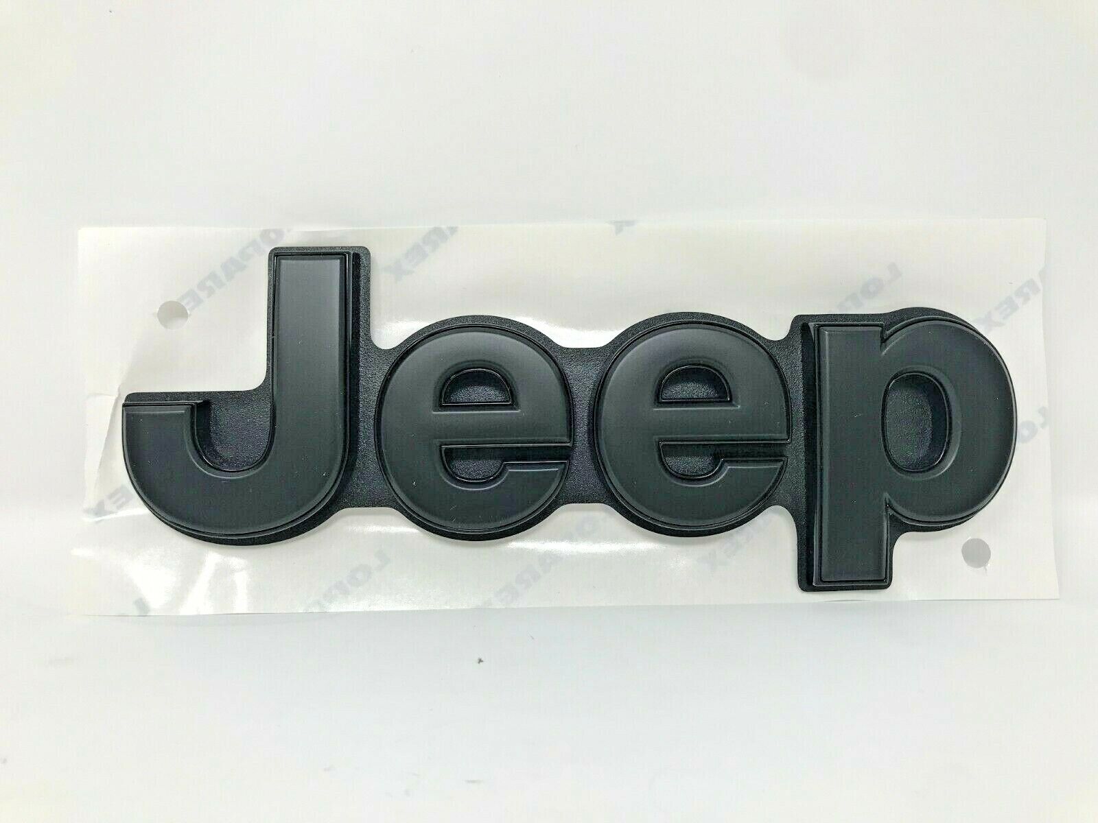18-19 Jeep Grand Cherokee SRT8 Matte Black Liftgate Nameplate Emblem Mopar New 