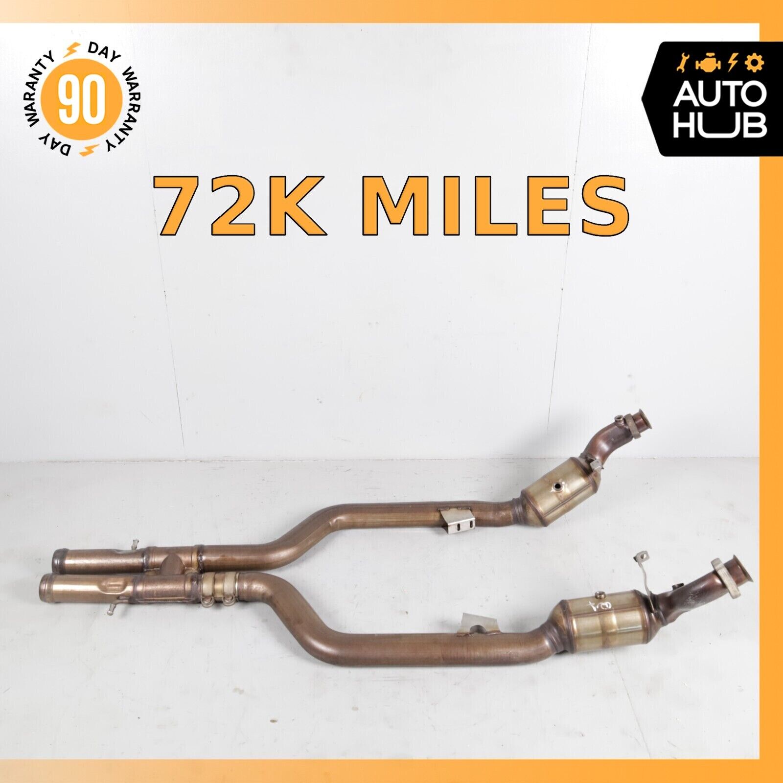 Mercedes W221 S63 CL63 AMG M157 Engine Exhaust Downpipe Left & Right Set OEM 72k