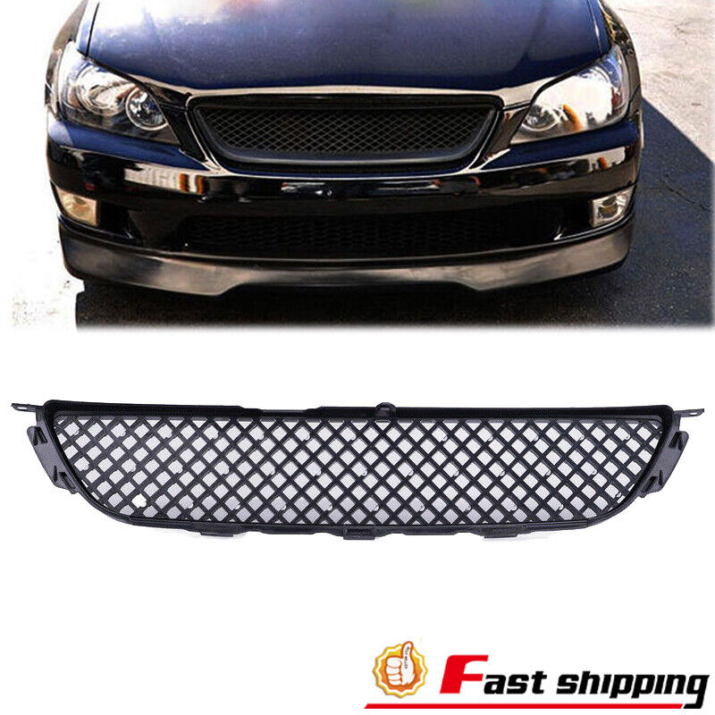 Fits 2001-2005 LEXUS IS300 Glossy Black JDM Diamond Front Grill Hood Mesh Grille