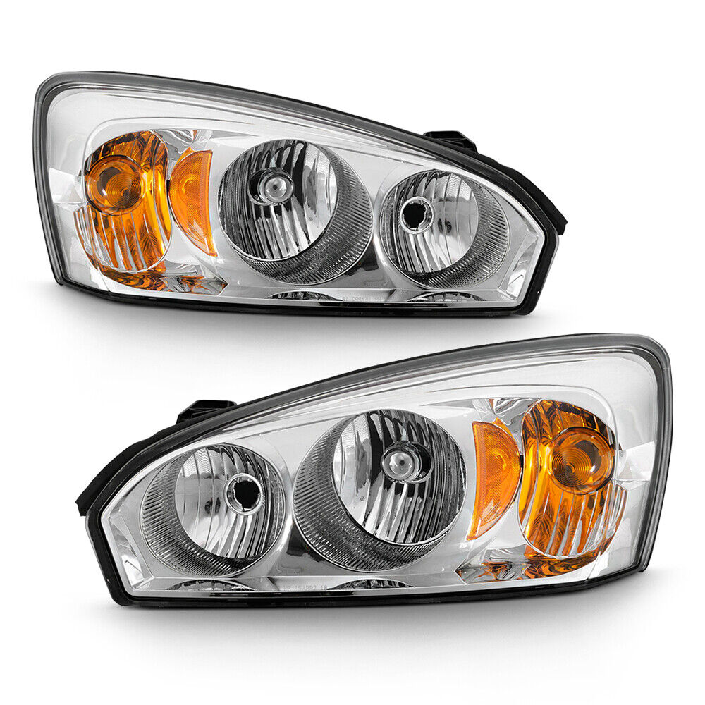 04-07 Chevy Malibu Factory Style LEFT+RIGHT Headlight Replacement Lamp Assembly