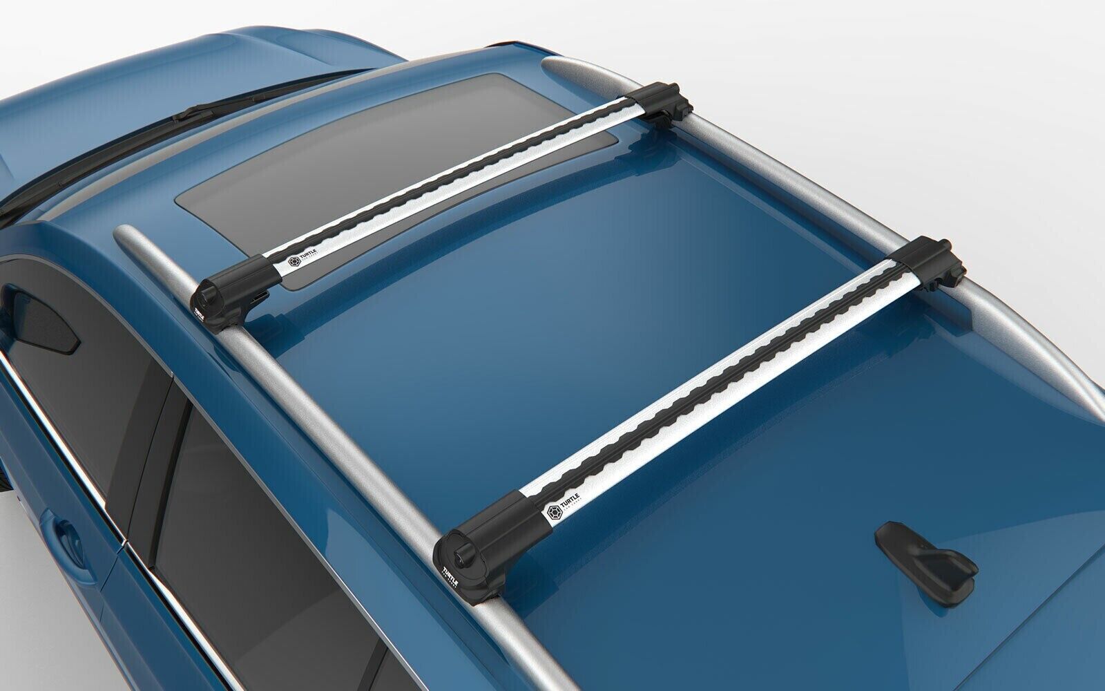 Roof Rack Cross Bars Silver Set for Nissan Primera Estate 2002-2007