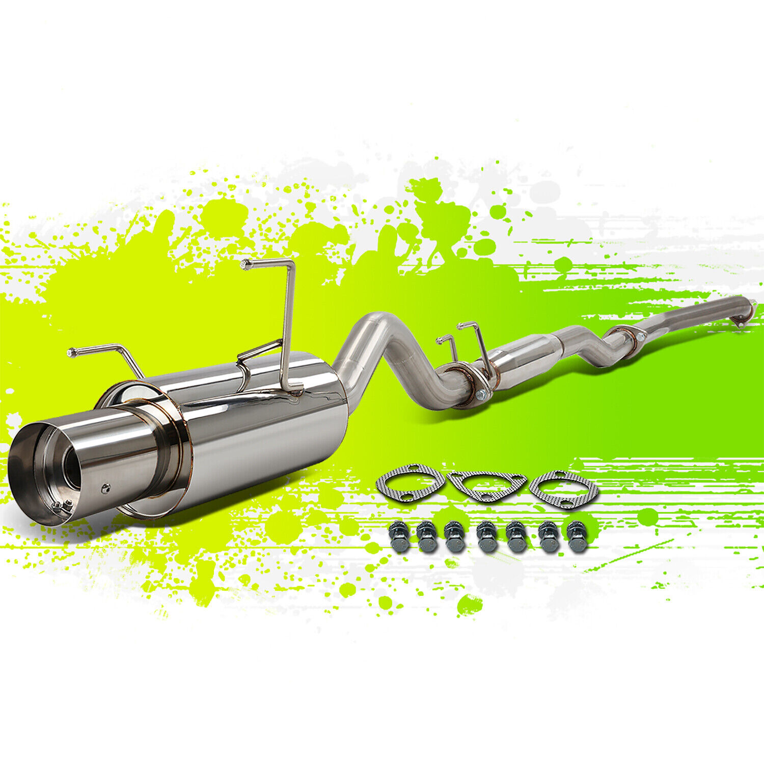 FOR ACURA RSX BASE/L 2.0 STAINLESS STEEL CATBACK EXHAUST SYSTEM 4.0\