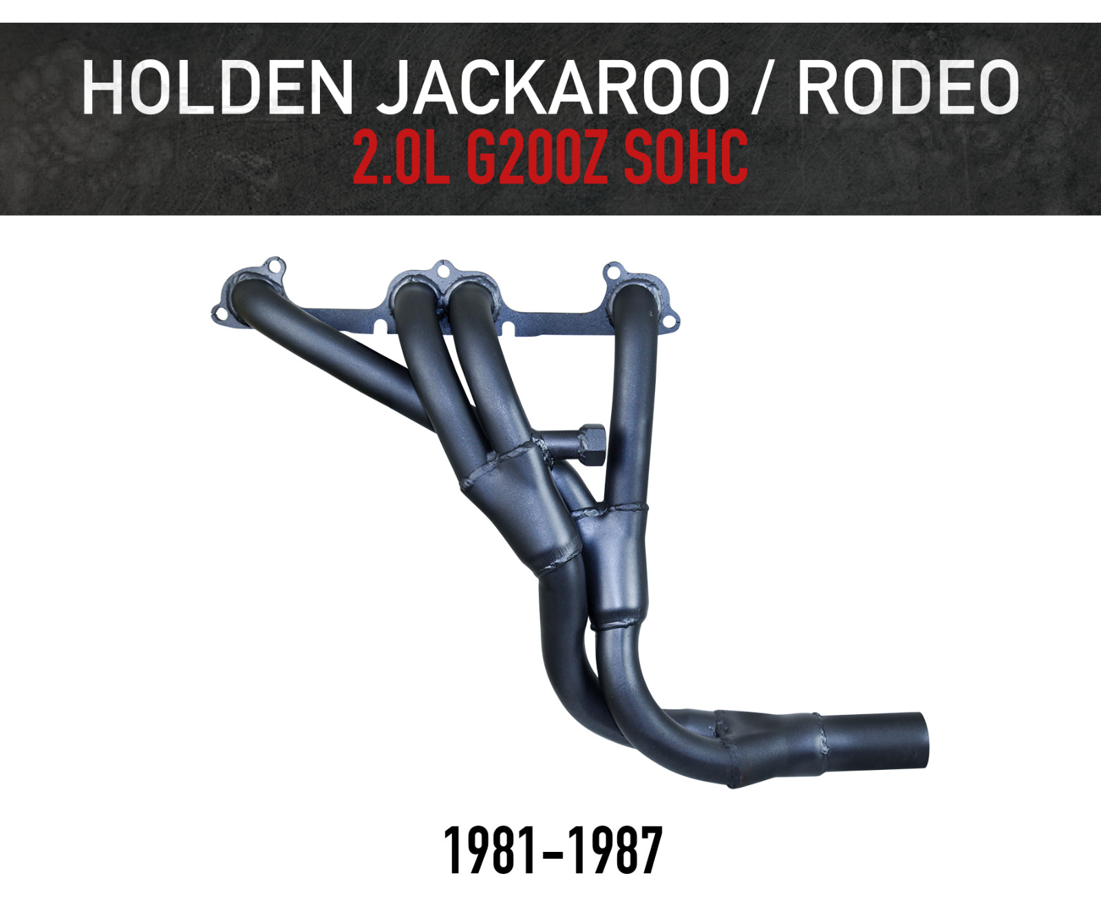 Headers / Extractors for Holden Jackaroo & Rodeo KB 2.0L (1981-1987)