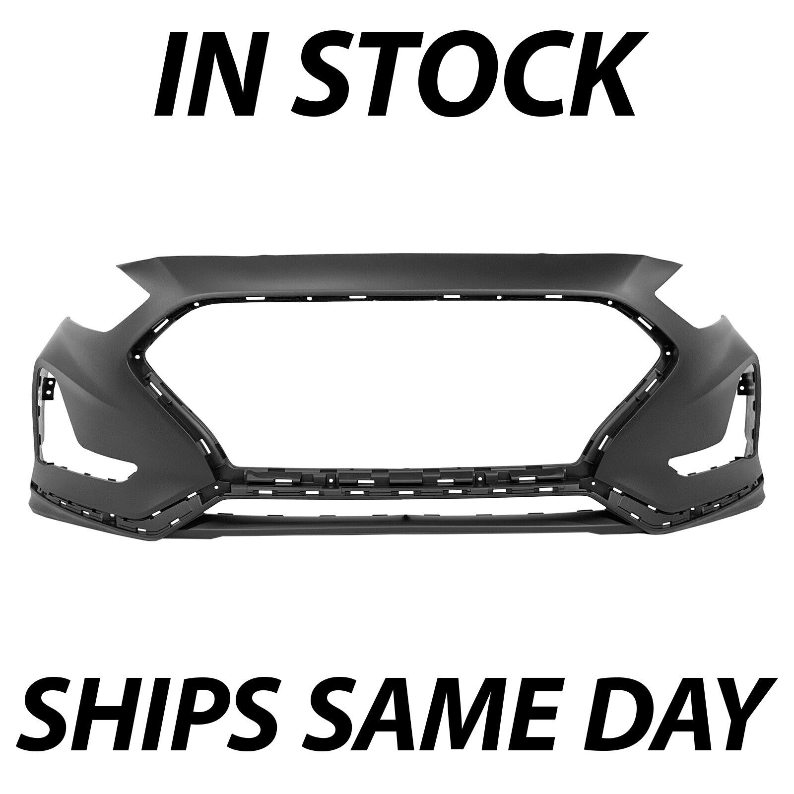 NEW Primered - Front Bumper Cover Replacement for 2018 2019 Hyundai Sonata 18 19