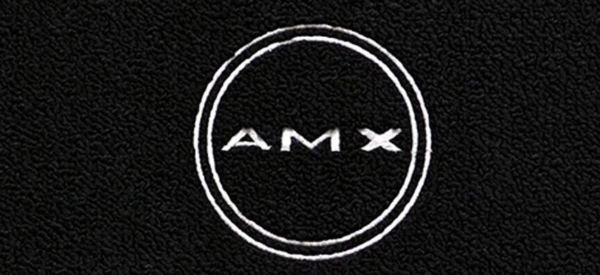 New 1968 - 1970 AMC AMX Carpet Floor Mats with Embroidered AMX Logo - Set of 2