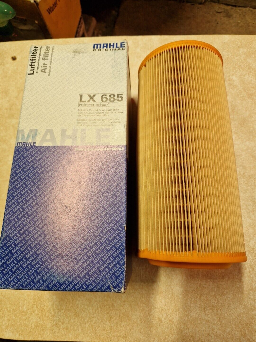 Mahle LX685 Air Filter fits audi a2,seat arosa,vw polo,lupo..