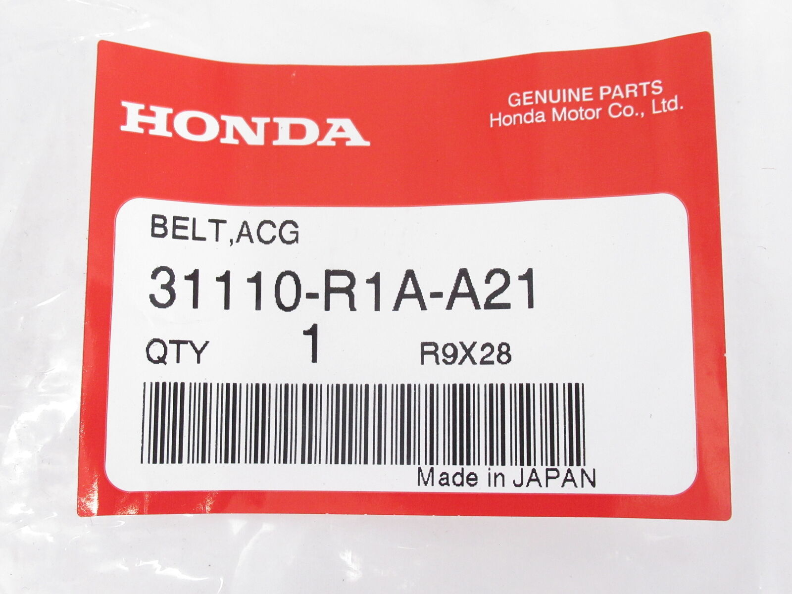 Genuine OEM Honda 31110-R1A-A21 Serpentine Belt 2013-2015 Civic