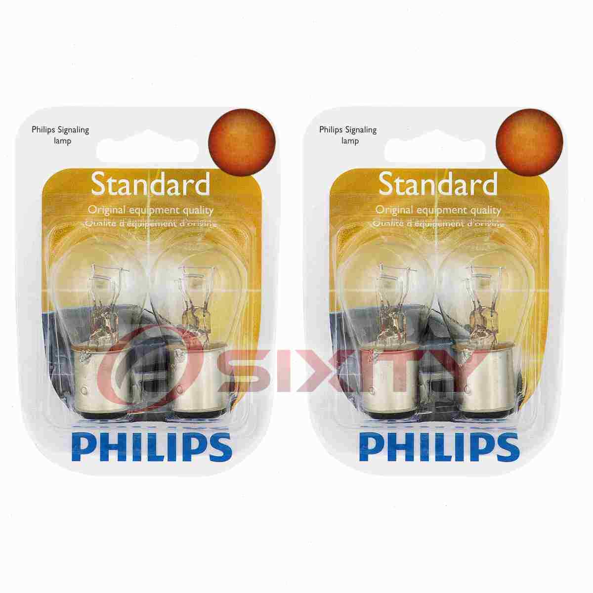 2 pc Philips Brake Light Bulbs for American Motors Concord Eagle Spirit vy