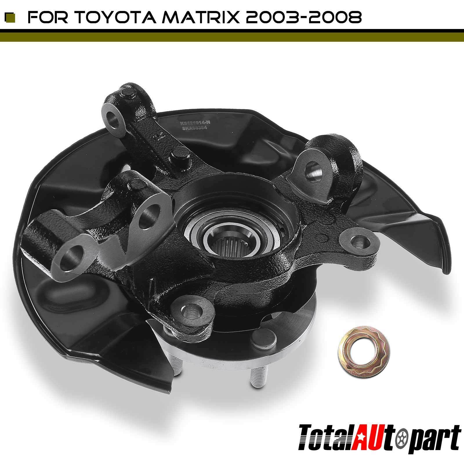 Steering Knuckle Wheel Hub &Bearing Assembly Front Right for Toyota Matrix 03-08