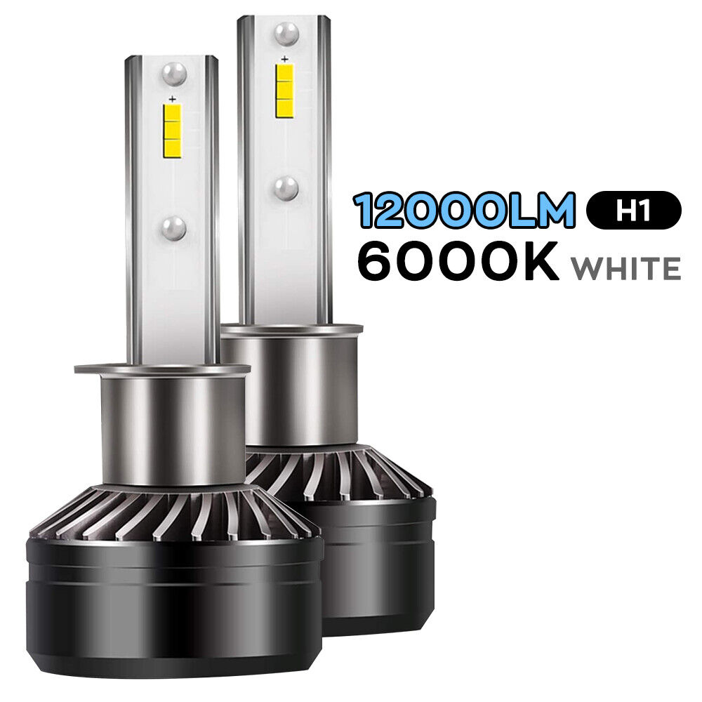 2x H1 Combo LED Headlight Kit High Low Beam Light Bulbs CSP White 6000K