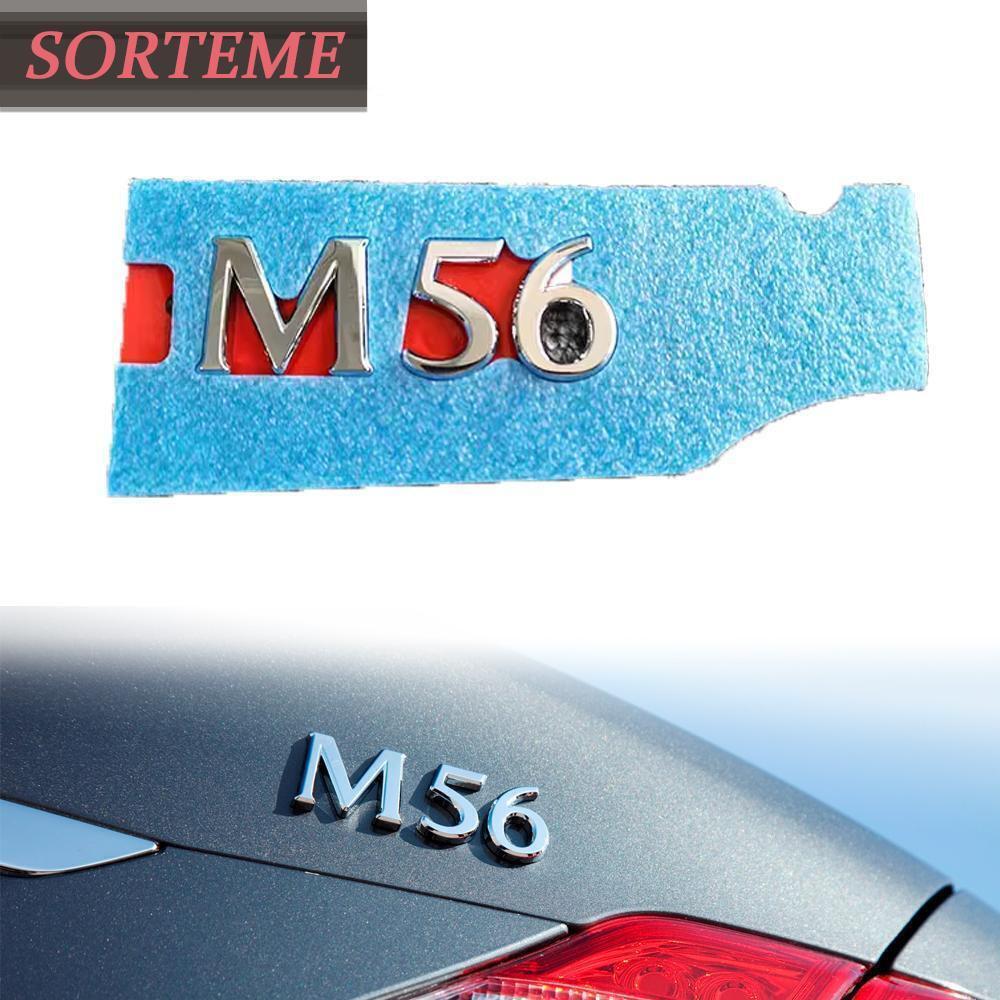 Chrome \' M56 \' Rear Trunk Lid Emblem Badge Sticker Nameplate For 2011-2013 M56