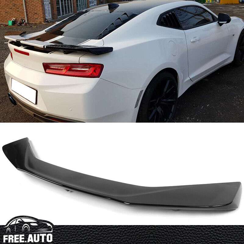 Fits 16-23 Chevy Camaro Coupe Trunk Spoiler Wing ZL1 Style Gloss Black ABS