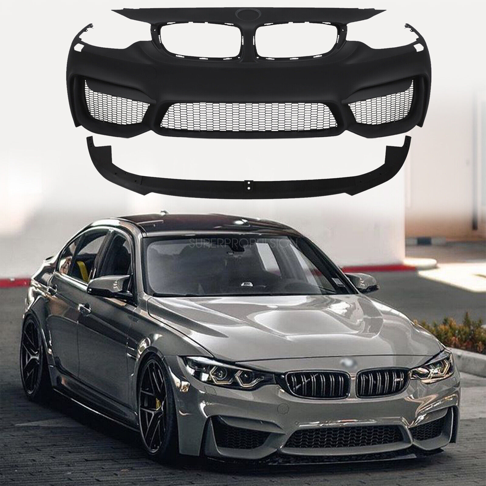 M4 Style Front Bumper without PDC For  BMW F32 F33 F36 4 SERIES 14-19