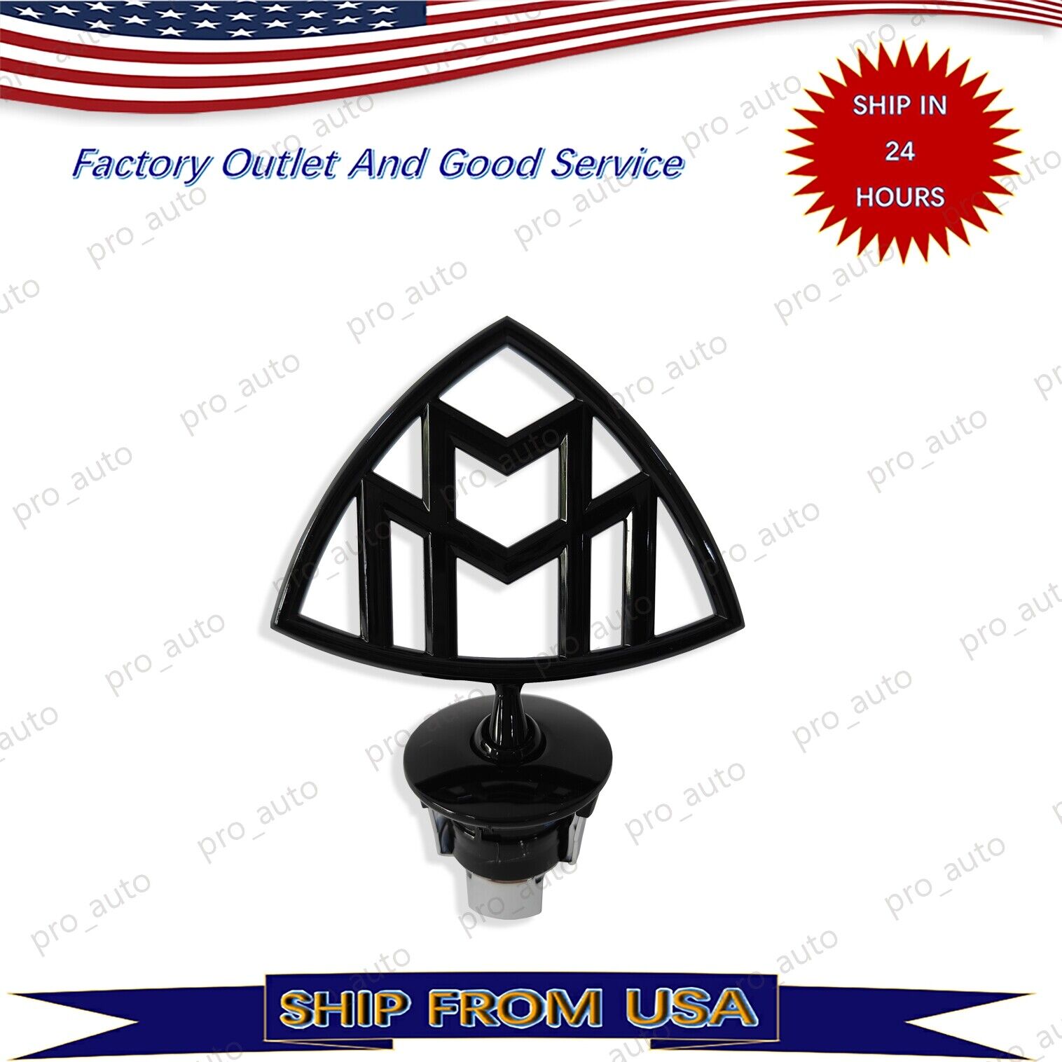 Maybach Hood Emblem Ornament Badge Standing Mercedes Benz S600 500 W222 C MB-MLS