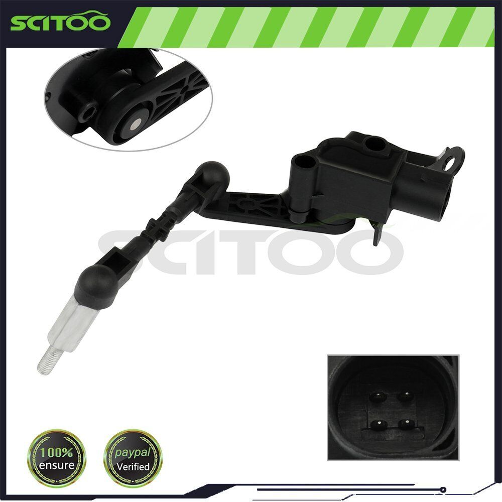 SCITOO Headlight Level Sensor Front Left For Audi A6 A7 Quattro 1T0907503B Black