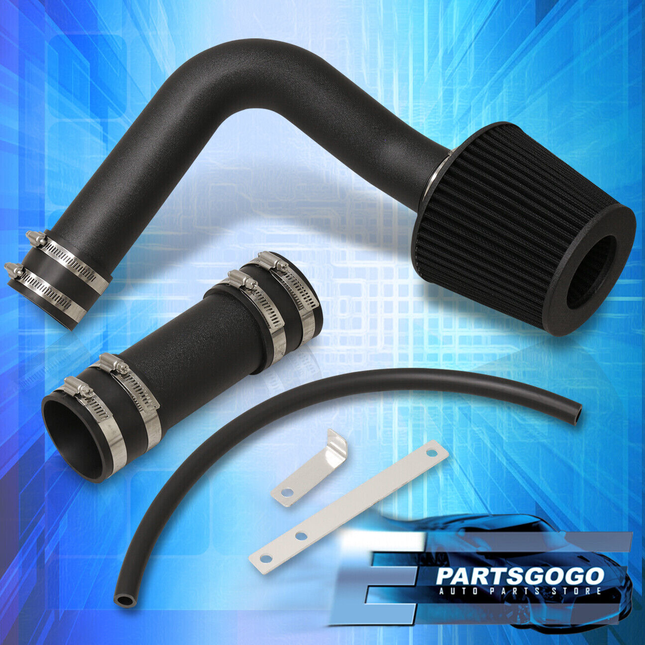 For 00-05 Dodge Neon 2.0 SOHC SXT Cold Air Intake Piping System Black + Filter