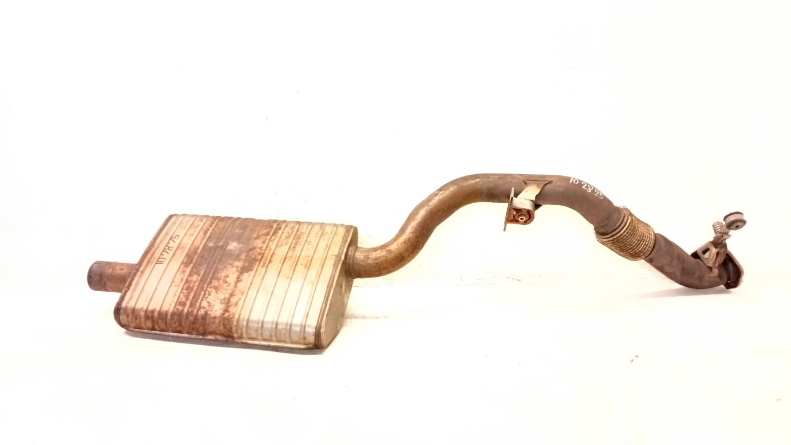 17-20 Audi B9 A4 Quattro Exhaust Resonator Front Down Pipe Flex Mid Oem 102825