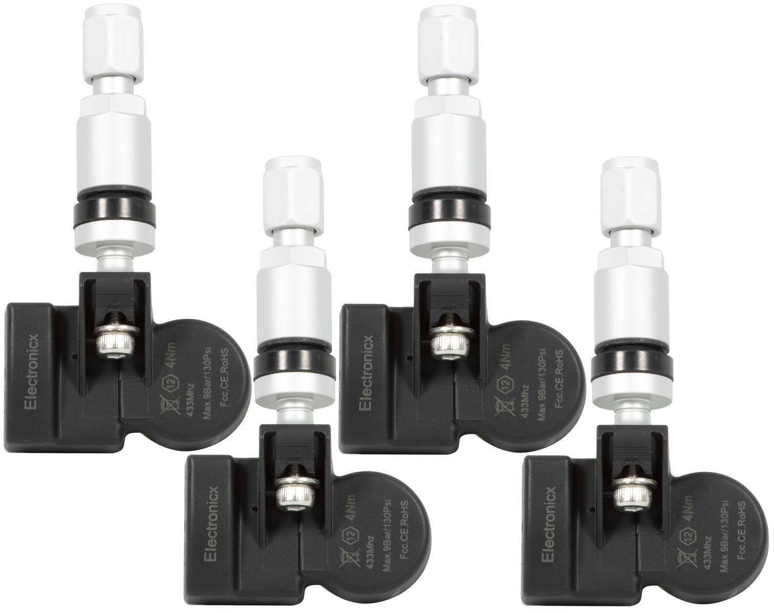 4 Tire Pressure Sensors RDKS Sensor Metal Valve Silver for Mclaren Artura 01.20