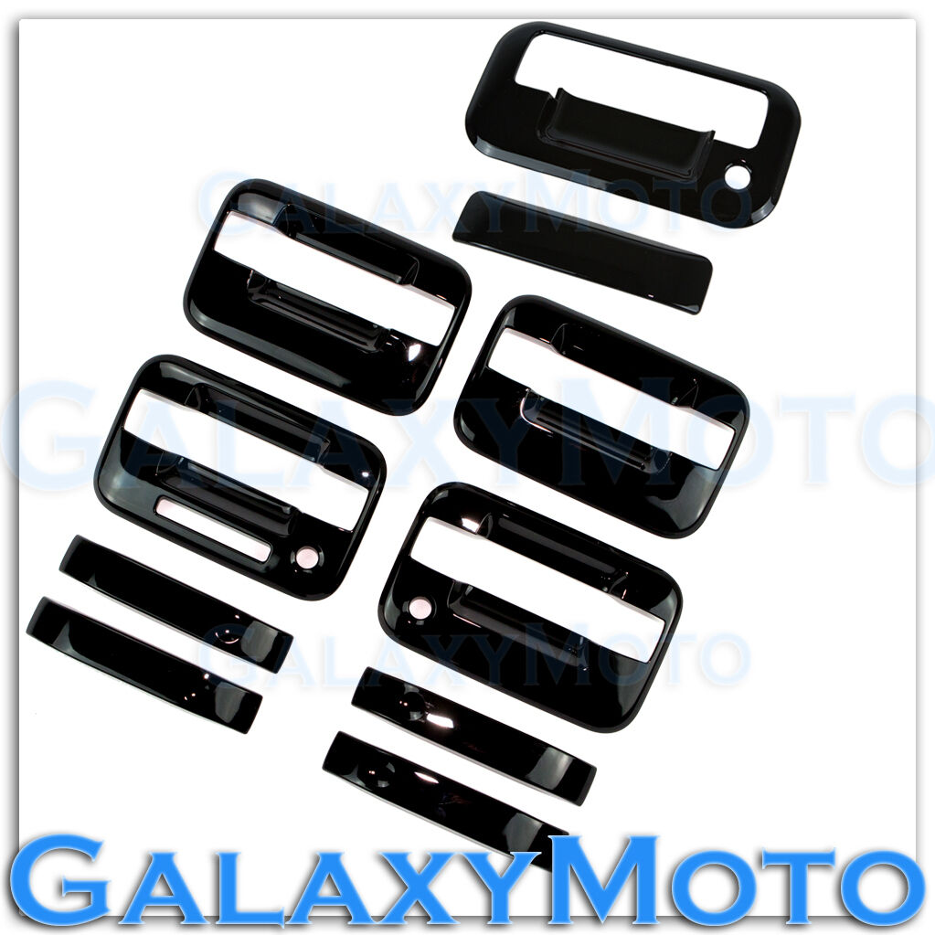 04-14 Ford F150 Gloss Black 4 Door Handle+keypad+PSG KH+Tailgate Cover Combo kit