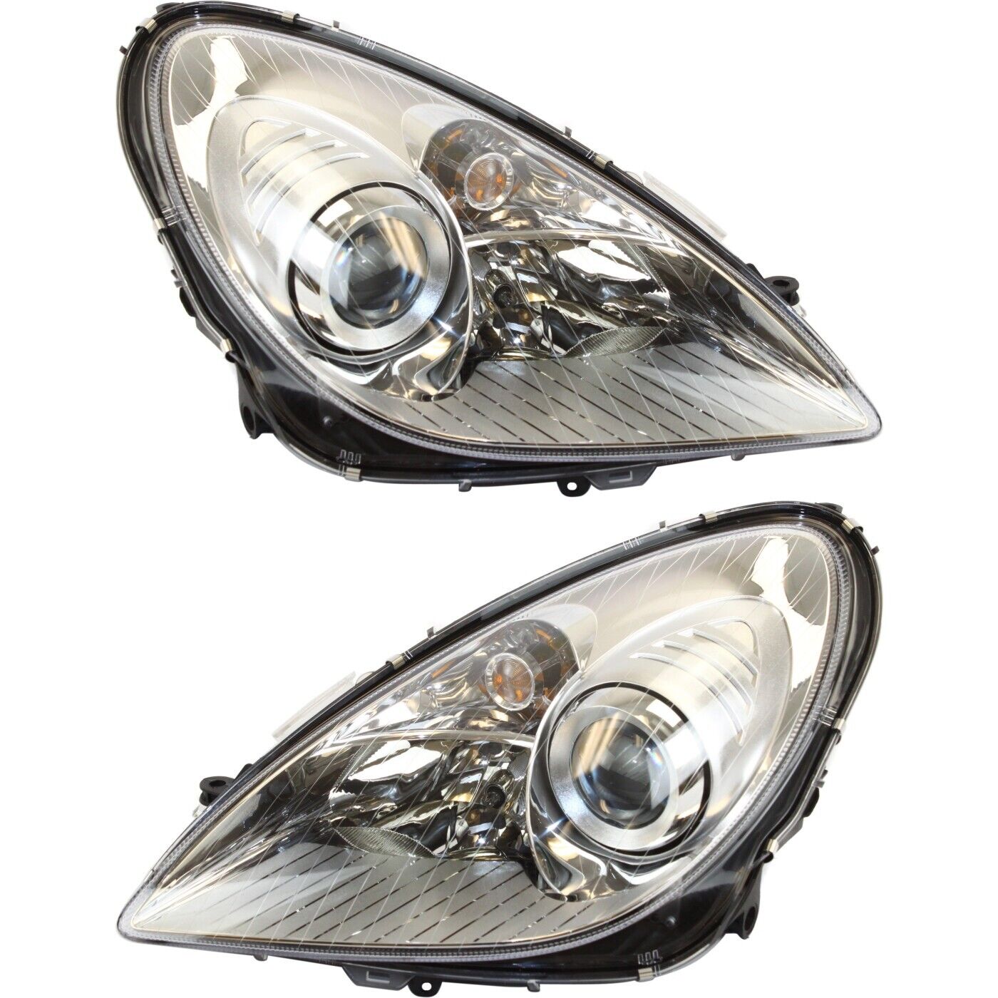 Headlight Set For 2005-2011 Mercedes Benz SLK350 Left Right Halogen with bulb(s)