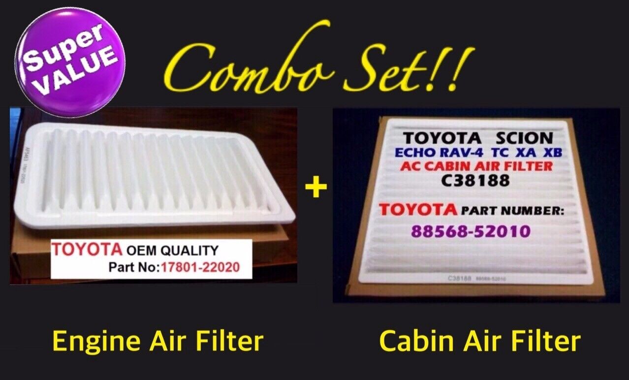  SCION TC Combo Set Engine Air Filter & CABIN AIR FILTER OEM PREMIUM QUALITY