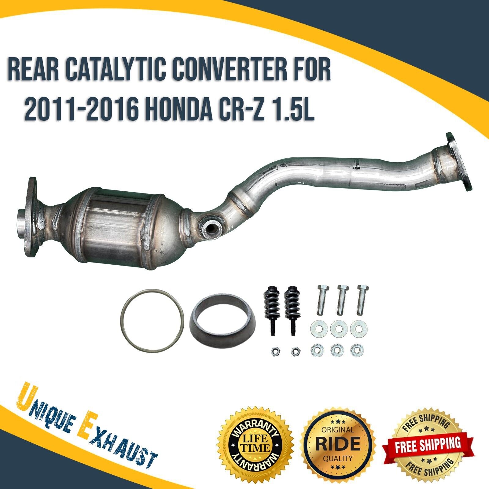 Rear Catalytic Converter for 11-16 Honda CR-Z 1.5L In Stock Fast Ship