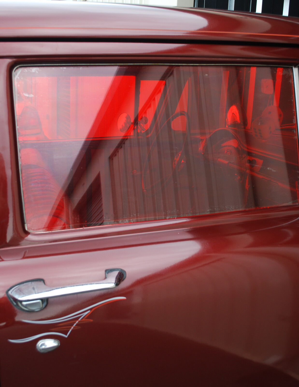 GASSER WINDOW TINT Red B/G A/FX ALTERED FUNNY CAR WILLYS HILBORN 427 FITS HEMI