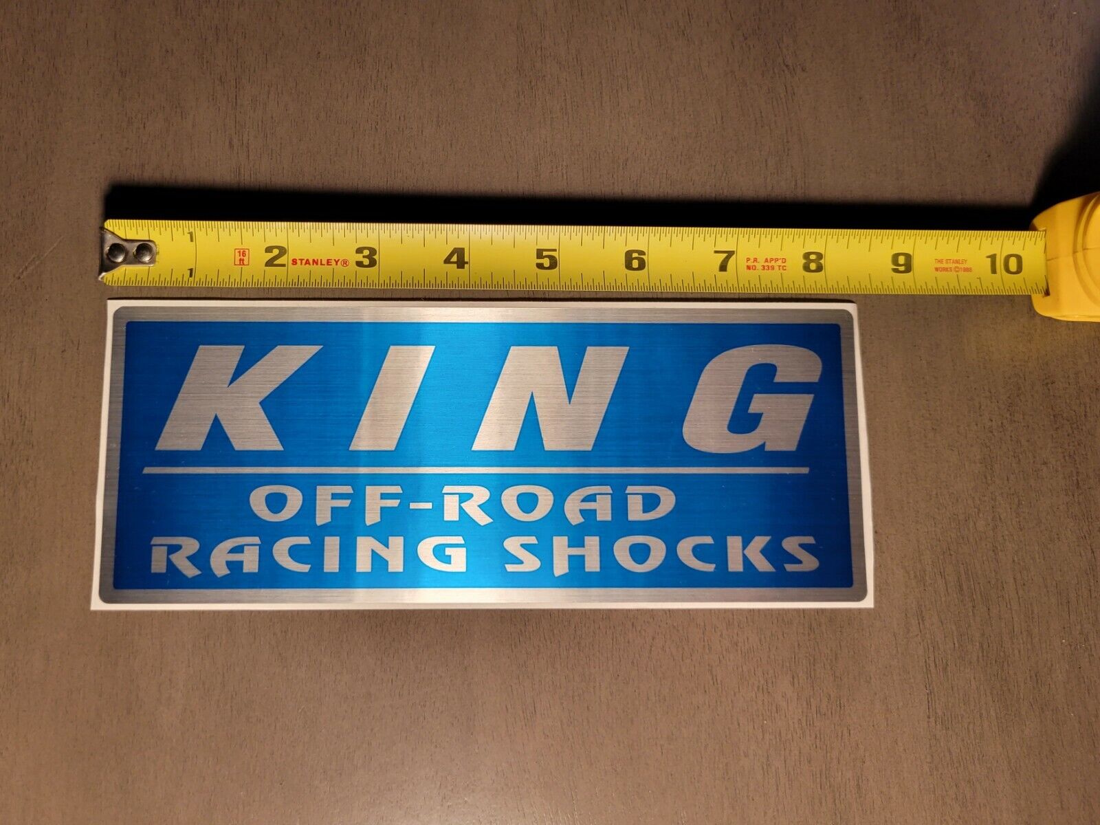 Genuine King Shocks Metallic Sticker 8 1/4\