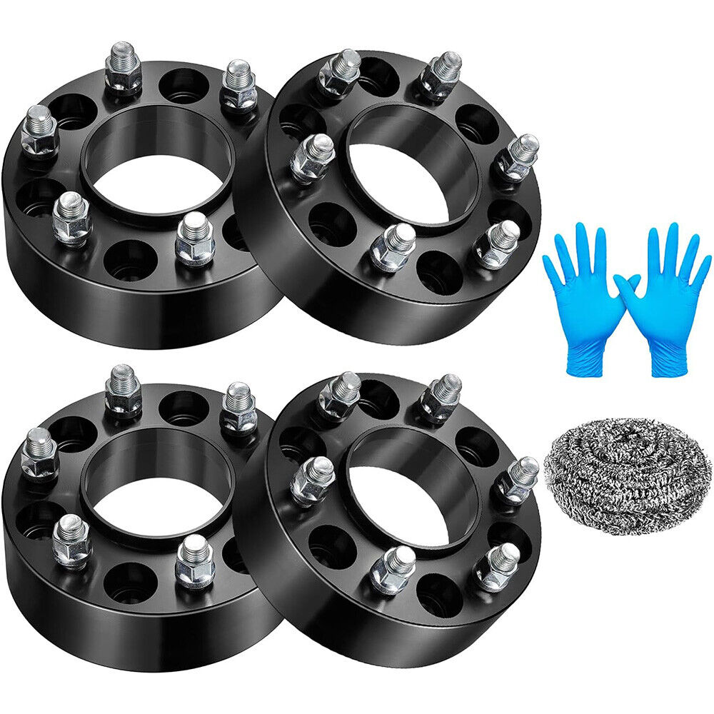 (4) 2\'\' 6x135 Hubcentric Wheel Spacers For 2015-2022 Ford F150 Lincoln Navigator