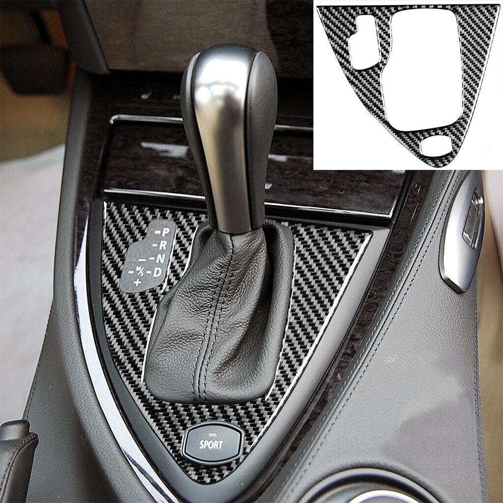 Carbon Fiber Automatic Gear Shift Cover Trim For BMW 650i 645Ci E63 M6 2004-10