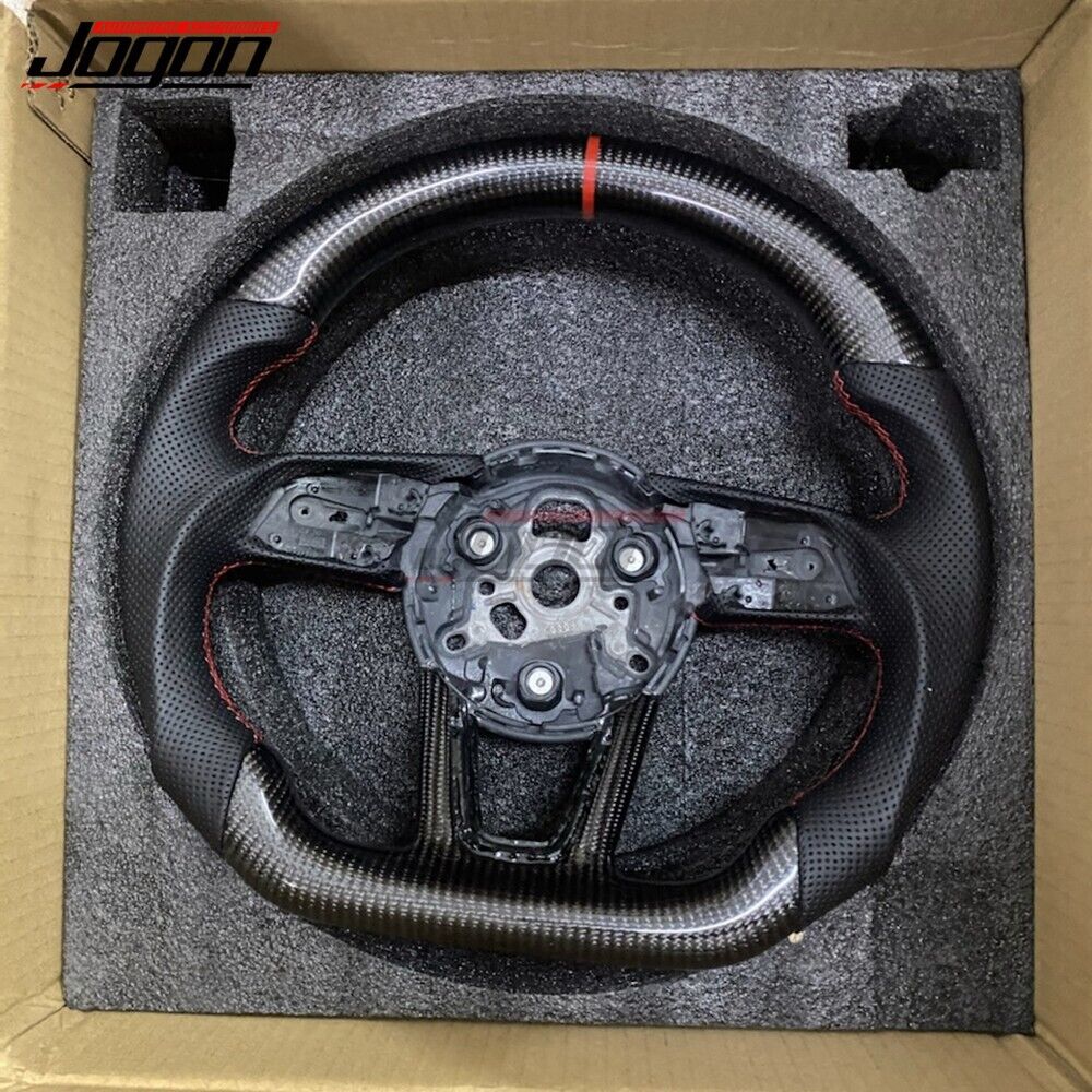 Customized Carbon Fiber Steering Wheel For AUDI A3 S3 RS3 A4 B9 S4 RS4 2017-2019