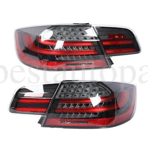 For BMW 3-Series M3 E92 Coupe LCI 2008-2013 LED Tail Lights Smoke Sequential