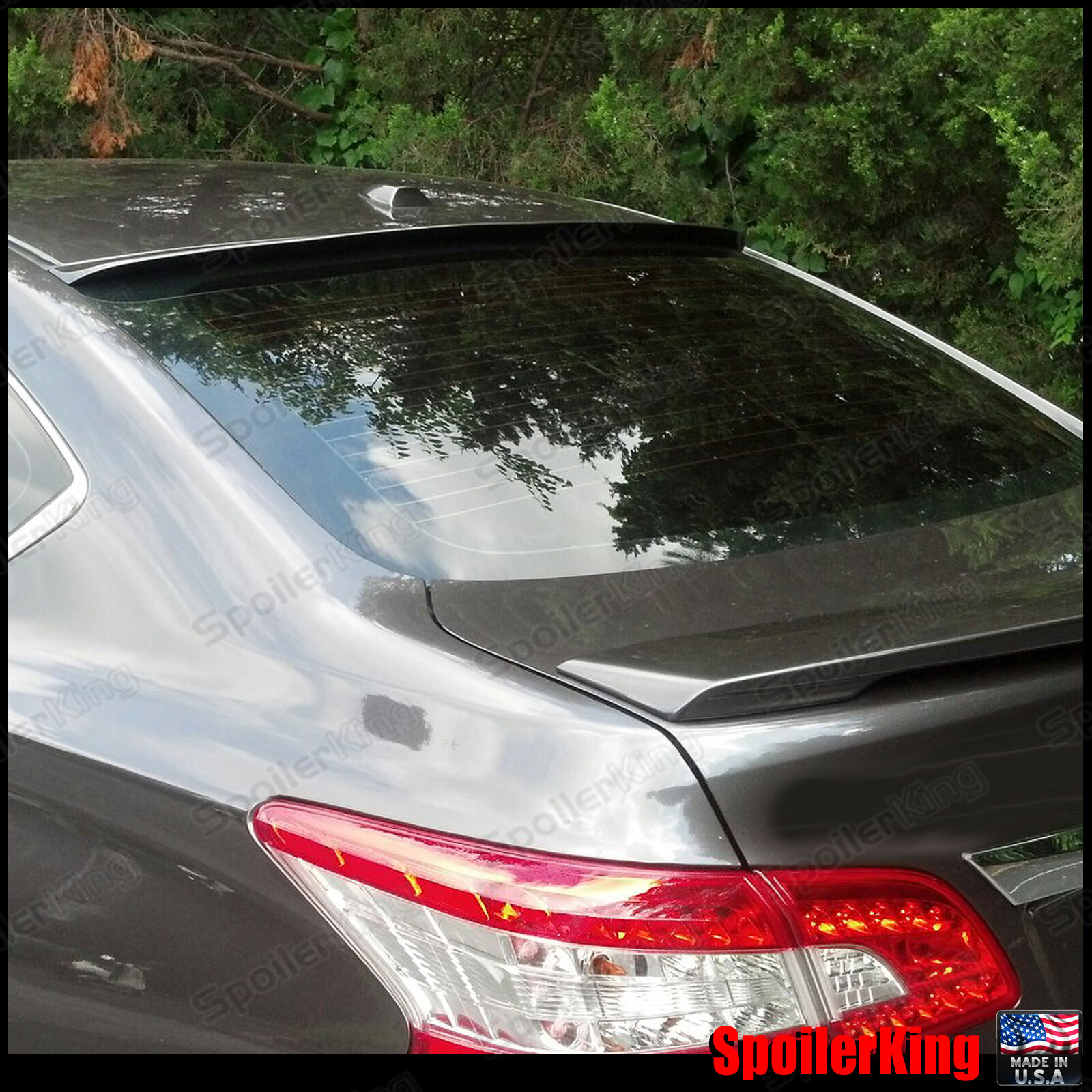 Rear Roof Spoiler Window Wing (Fits: Nissan Sentra 2013-2019) 284R SpoilerKing