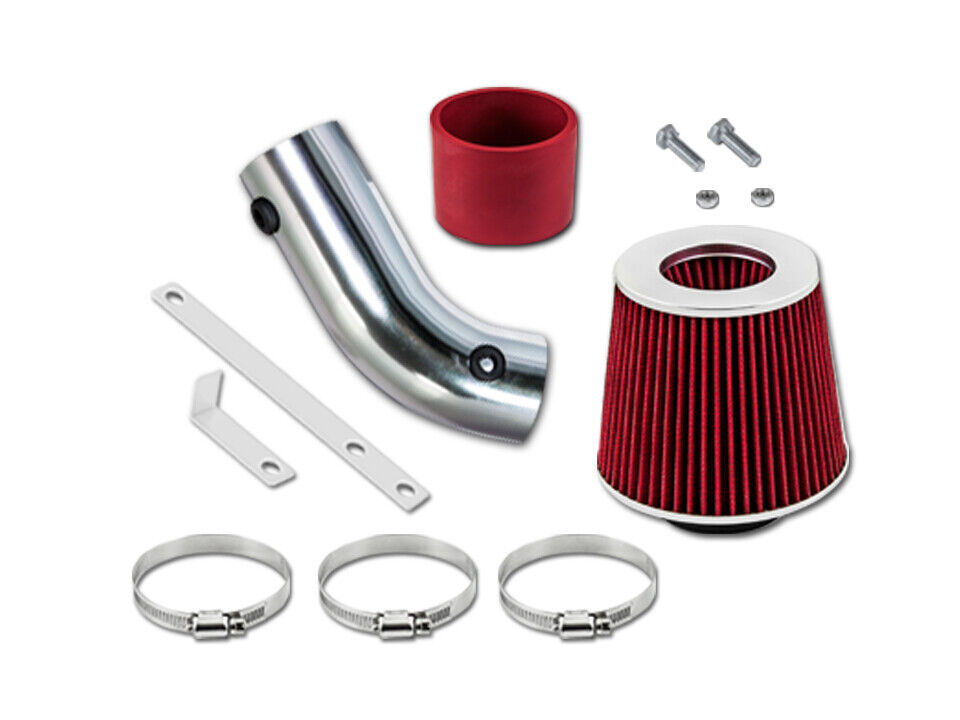 Red Short Ram Air Intake Kit + Filter For 90-94 Chevrolet Lumina with 3.1L V6