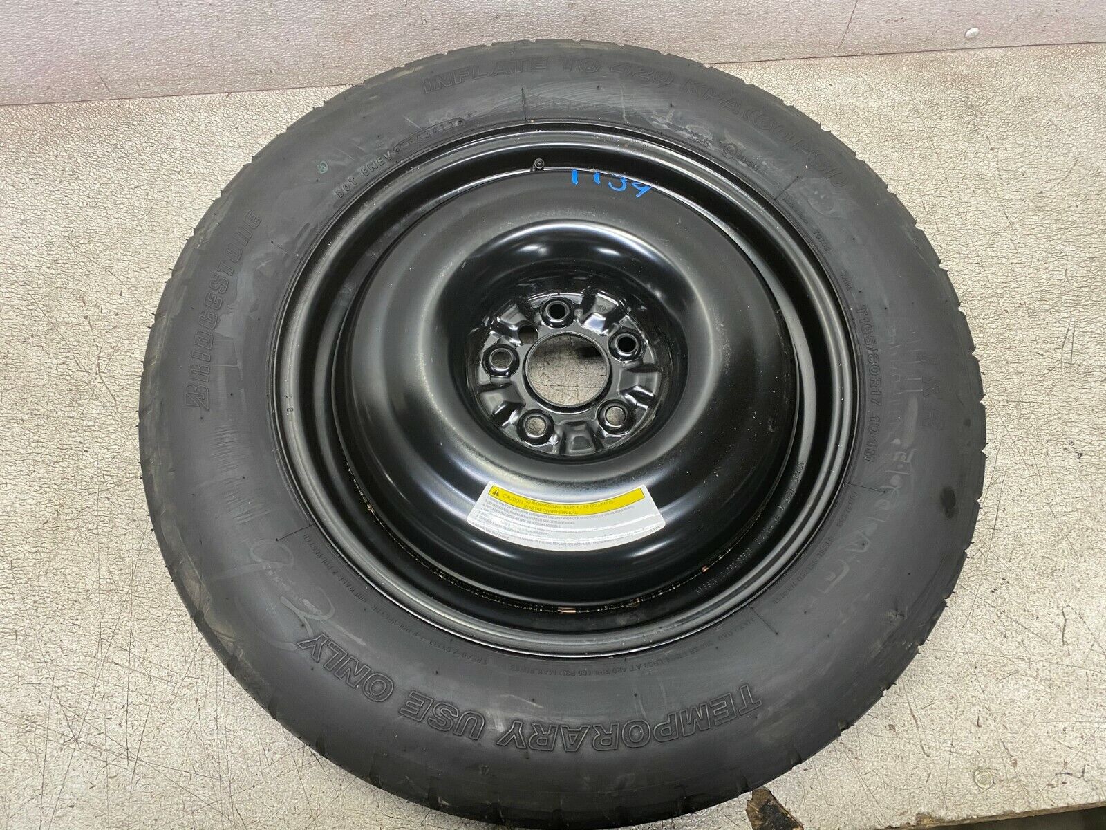 2011-14 Infiniti M37 Spare Emergency Wheel Tire 1134 OEM