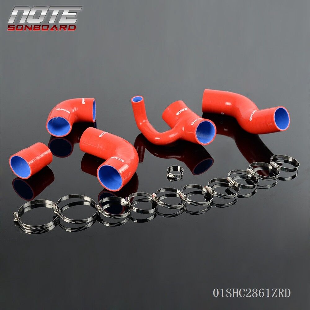  FIT FOR VOLVO 850 T-5/T-5R S70/V70 T5 2.3L 93-97 SILICONE BOOST TURBO HOSE KIT