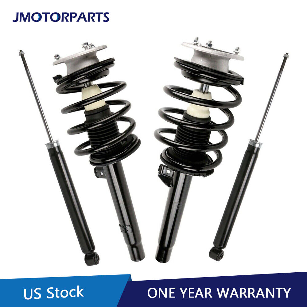 2 Front Complete Struts & 2  Rear Shock Absorbers For BMW 325Ci 328i 330i E46