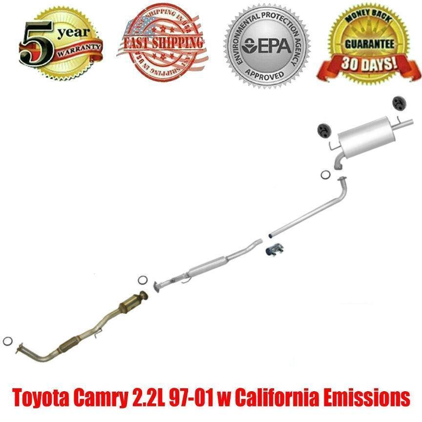 Muffler Exhaust System & Converter for Camry 2.2L 97-01 W/California Emission