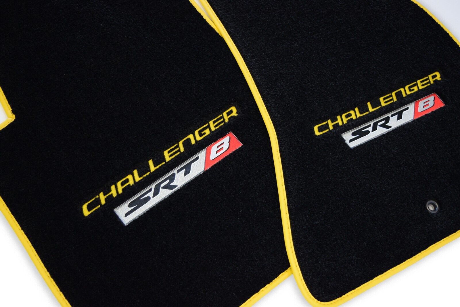 2012 Dodge Challenger SRT8 Yellow Jacket Floor Mats - Nice Premium 32oz In-Stock