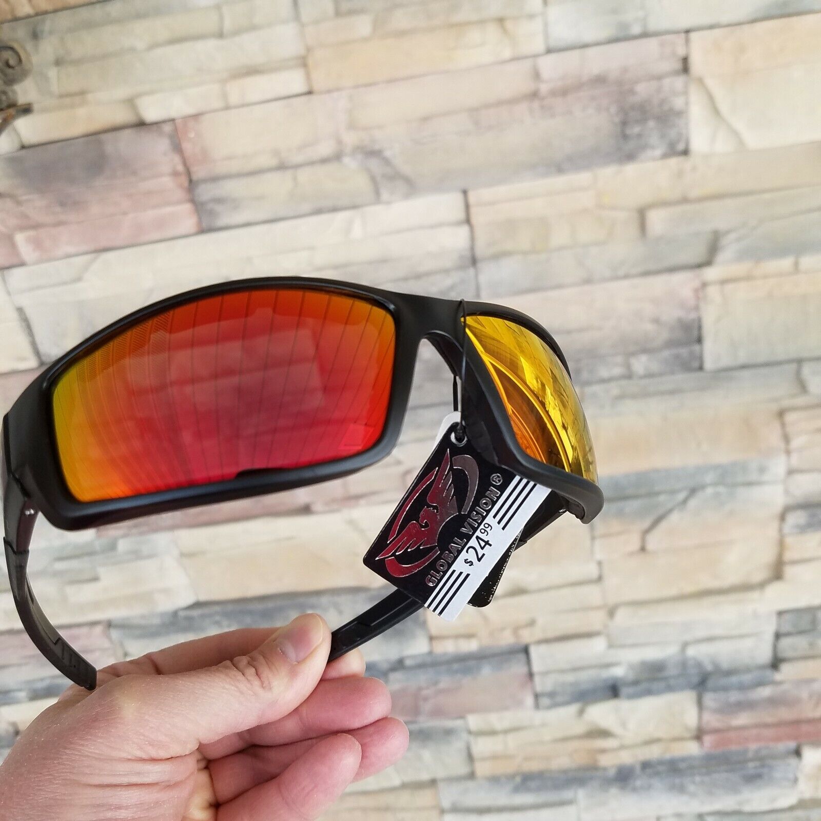 Red Motorcycle Sunglasses Glasses Padded G-Tech Fishing Panhead  Sunny Summer