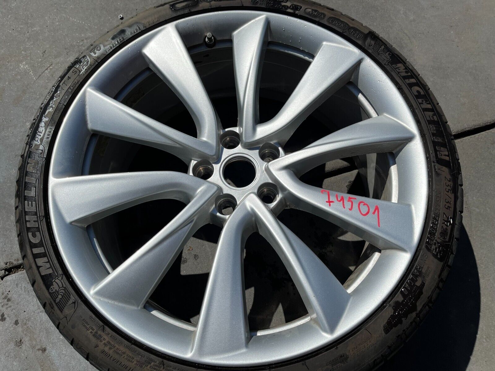 2017-2020 Tesla Model 3 M3 Wheel Rim Alloy 20x8.5J +35MM & Tire 235/35ZR20