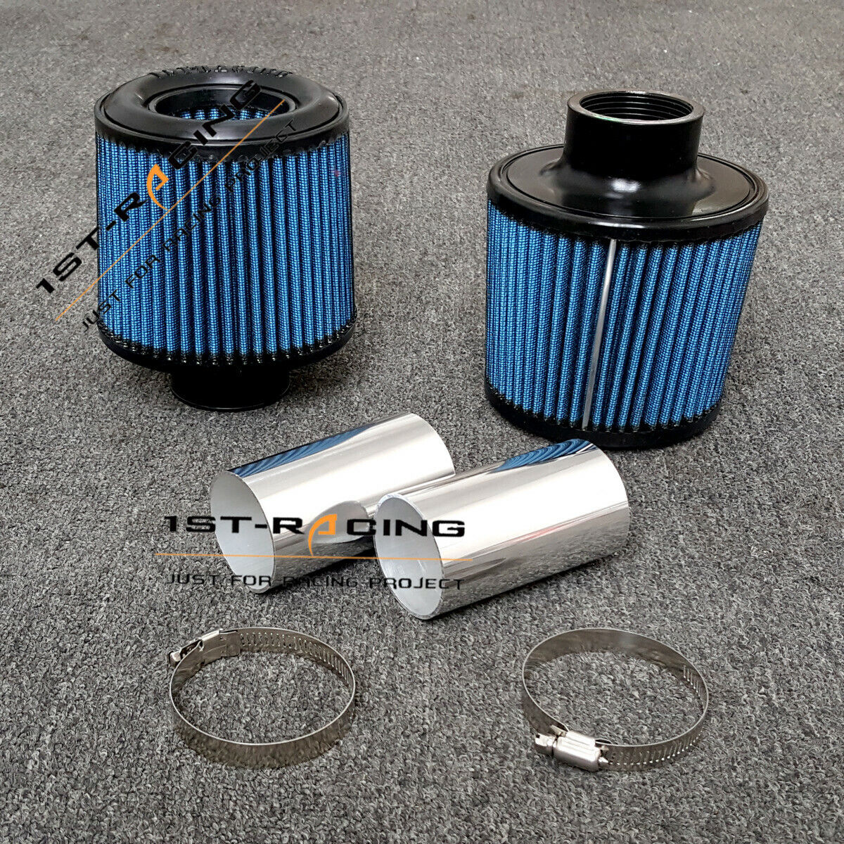 Blue Hi Flow Filter Air Intake Kit For BMW N54 135i 335(x)i 535(x)i Z4 35i 3.0L