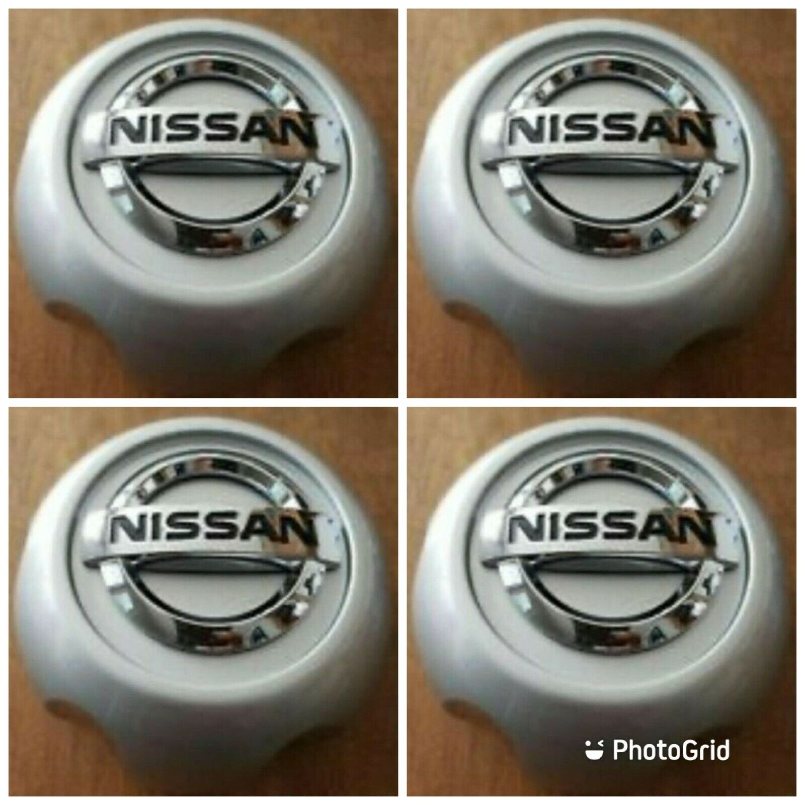 Nissan center caps hubcaps Frontier Xterra wheel silver 62380 2000-2004 SET OF 4
