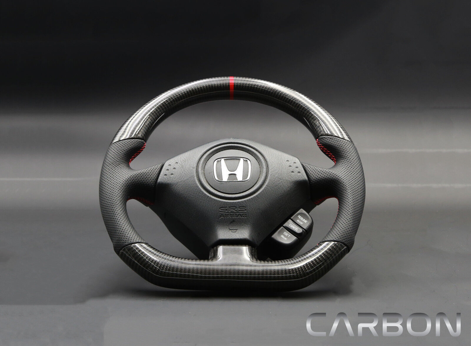 Honda s2000 OEM Flat Bottom Thicker Grip Carbon Fiber Steering Wheel